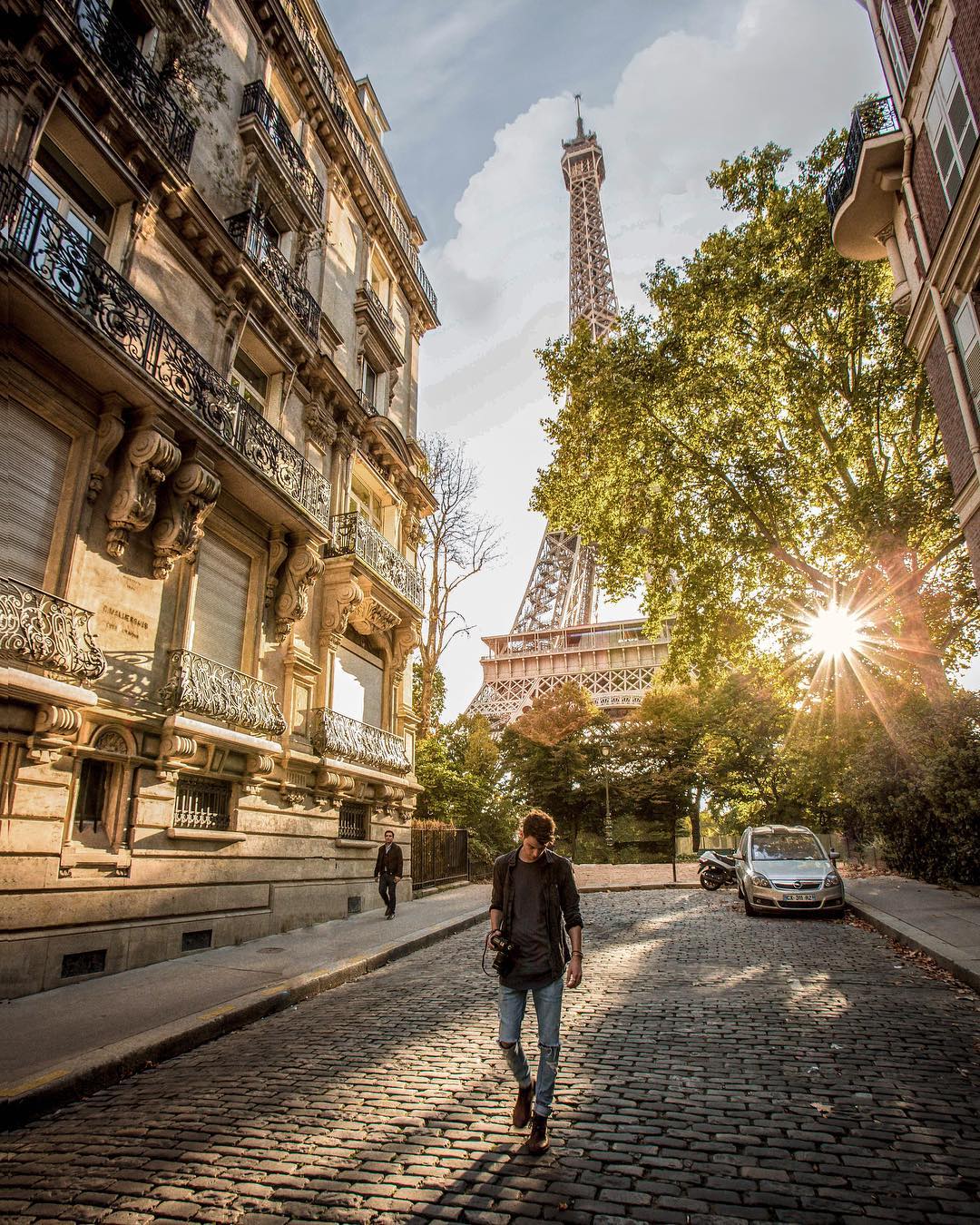 The cobblestoned streets