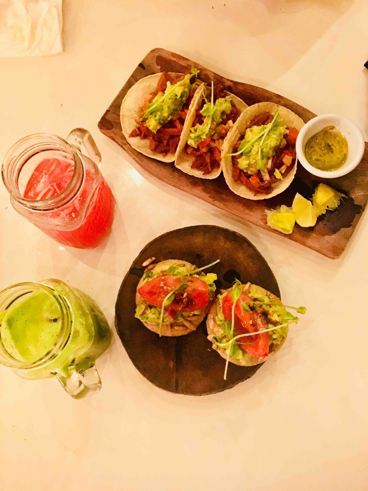 Tacos from La Hoja Verde in Tulum