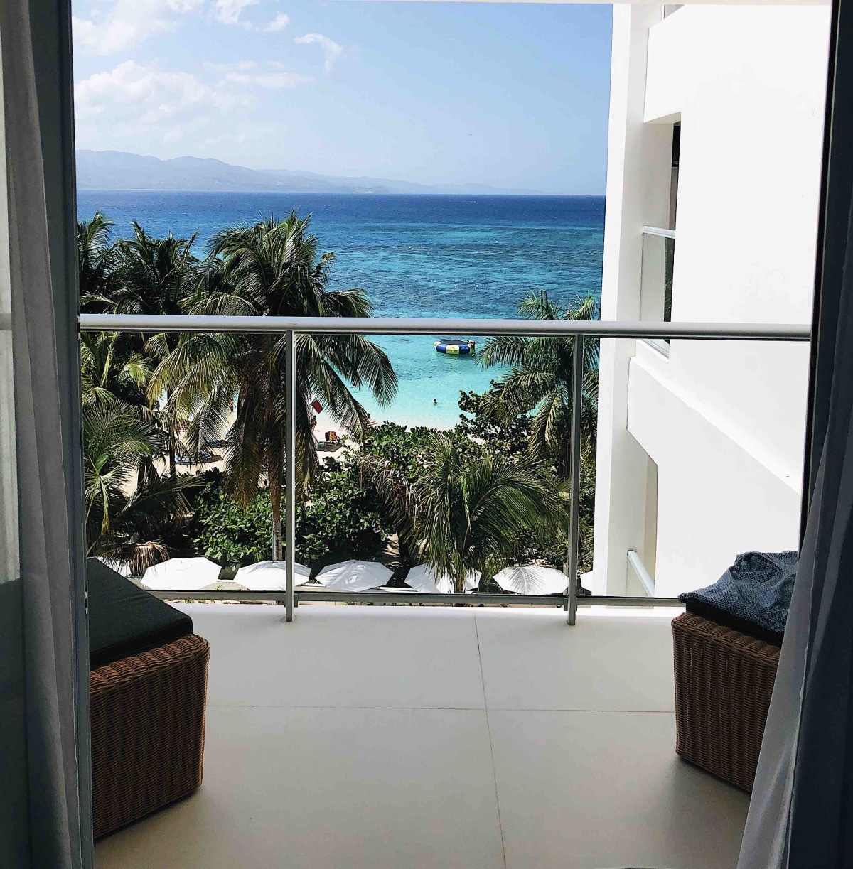 views from the balcony of our suite