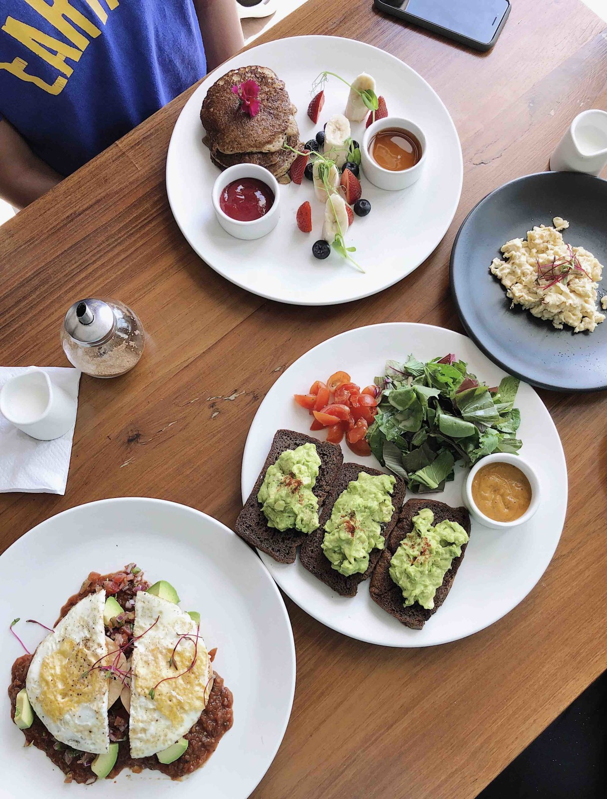 Healthy but delicious breakfast at the Real Coconut .