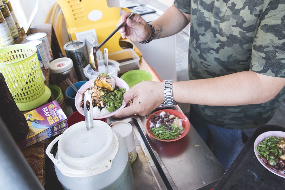 Cendol with durian ice cream
