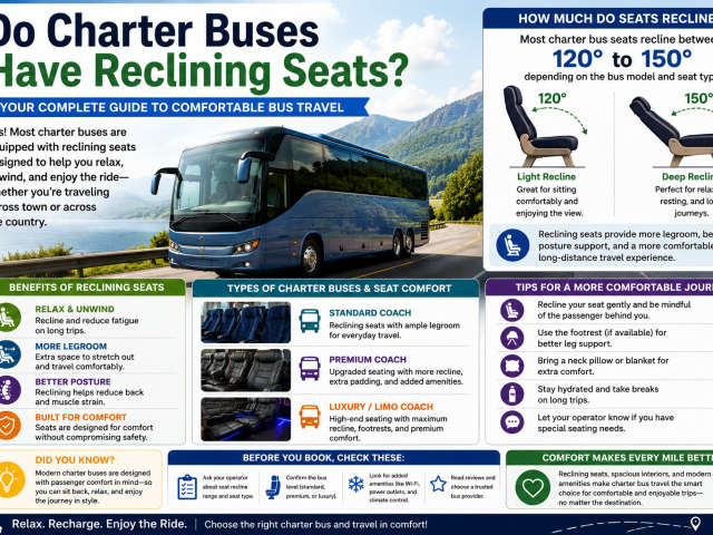 Do Charter Buses Have Reclining Seats? Your Complete Guide to Comfortable Bus Travel