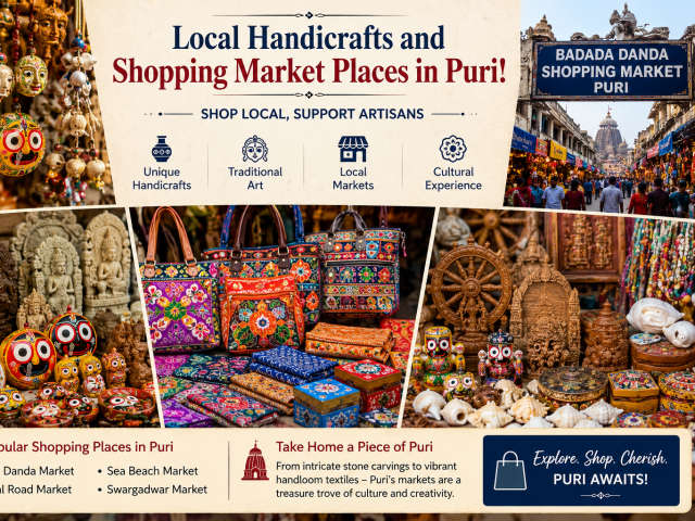 Local Handicrafts and Shopping Market Places in Puri!