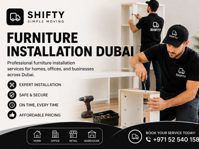 Furniture Installation Dubai by Shifty UAE: Professional Furniture Assembly Services