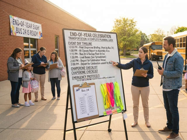 How Schools Can Arrange Transportation for End-of-Year Celebrations