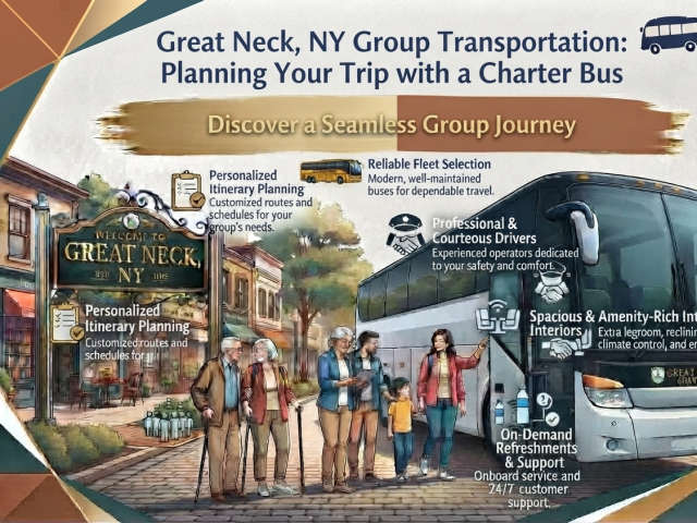 Great Neck, NY Group Transportation: Planning Your Trip with a Charter Bus