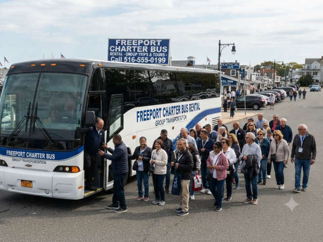 Freeport, NY Group Travel Made Easy with Charter Bus Transportation