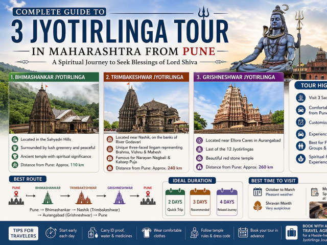 Distance Between 3 Jyotirlinga in Maharashtra: Travel Guide