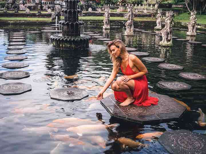 Feed the Fish at Tirta Gangga