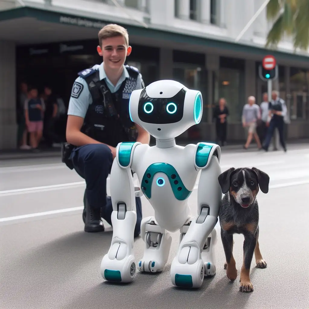 AI-powered robot dog Spot joins New Zealand police force, helping with search and rescue operations and public safety.