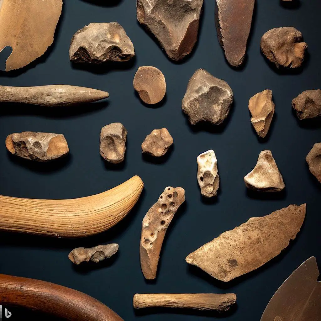 An image showcasing the diversity of Neanderthal tools, highlighting their craftsmanship and functional applications.