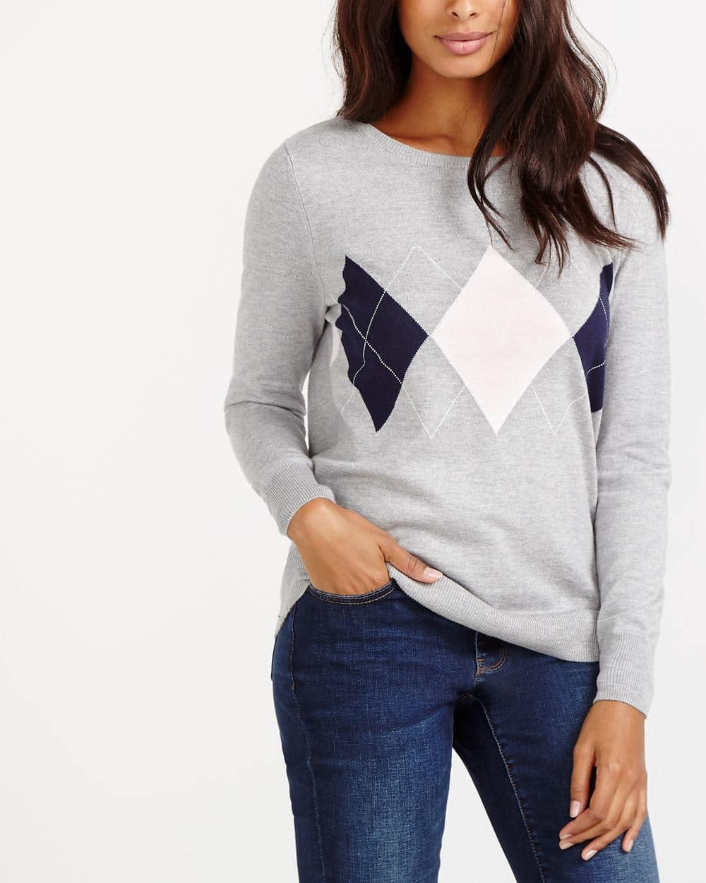 argyle sweater women reitmans plus size argyle sweater