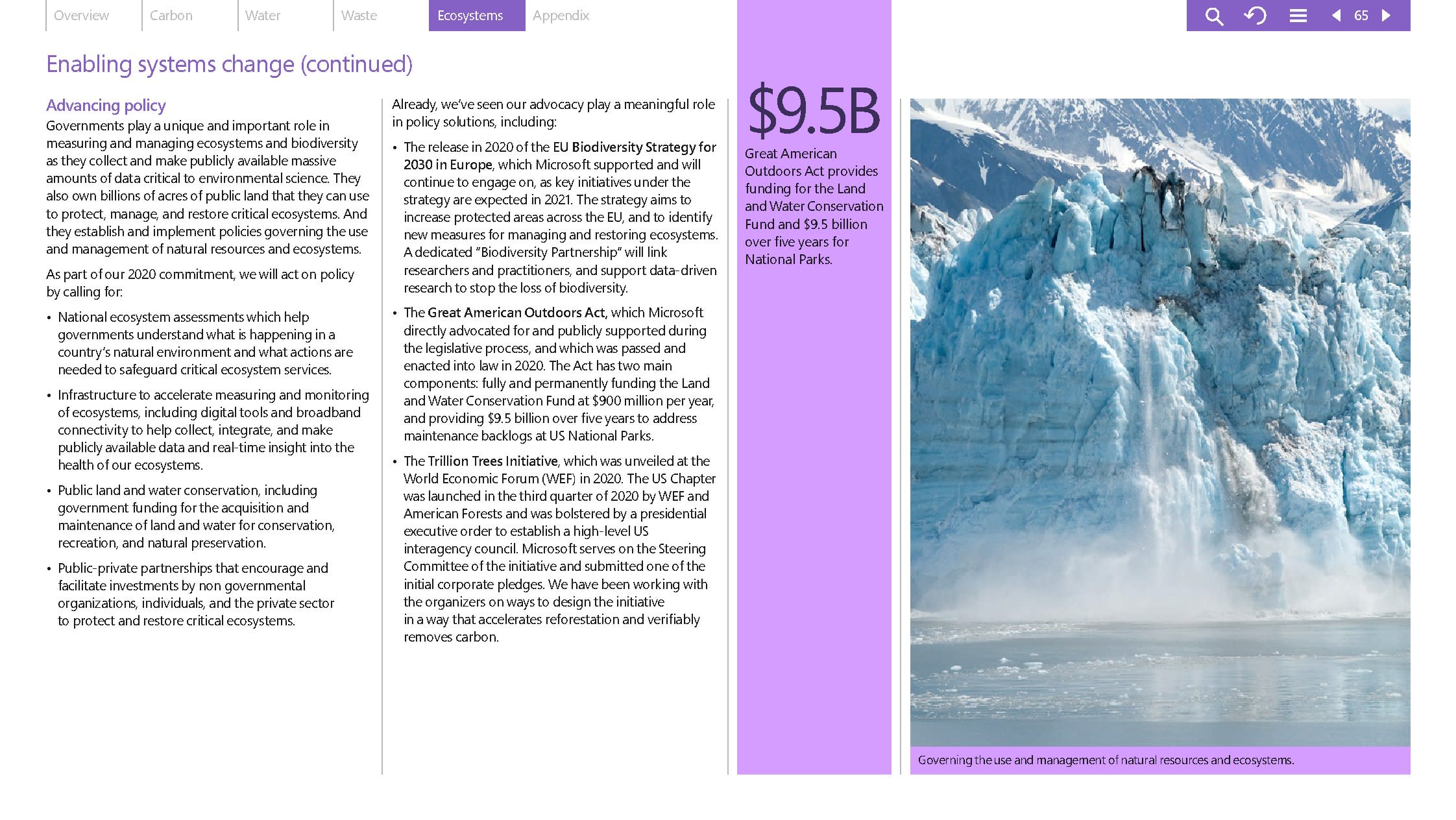 Microsoft Environmental Sustainability Report 2020 65 97