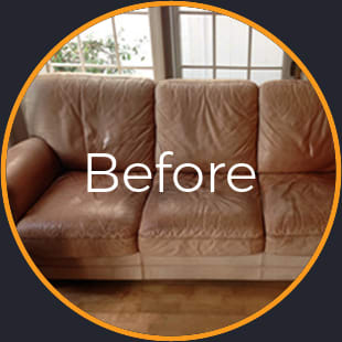 Leather Couch Furniture Restoration and Repair in Orange County