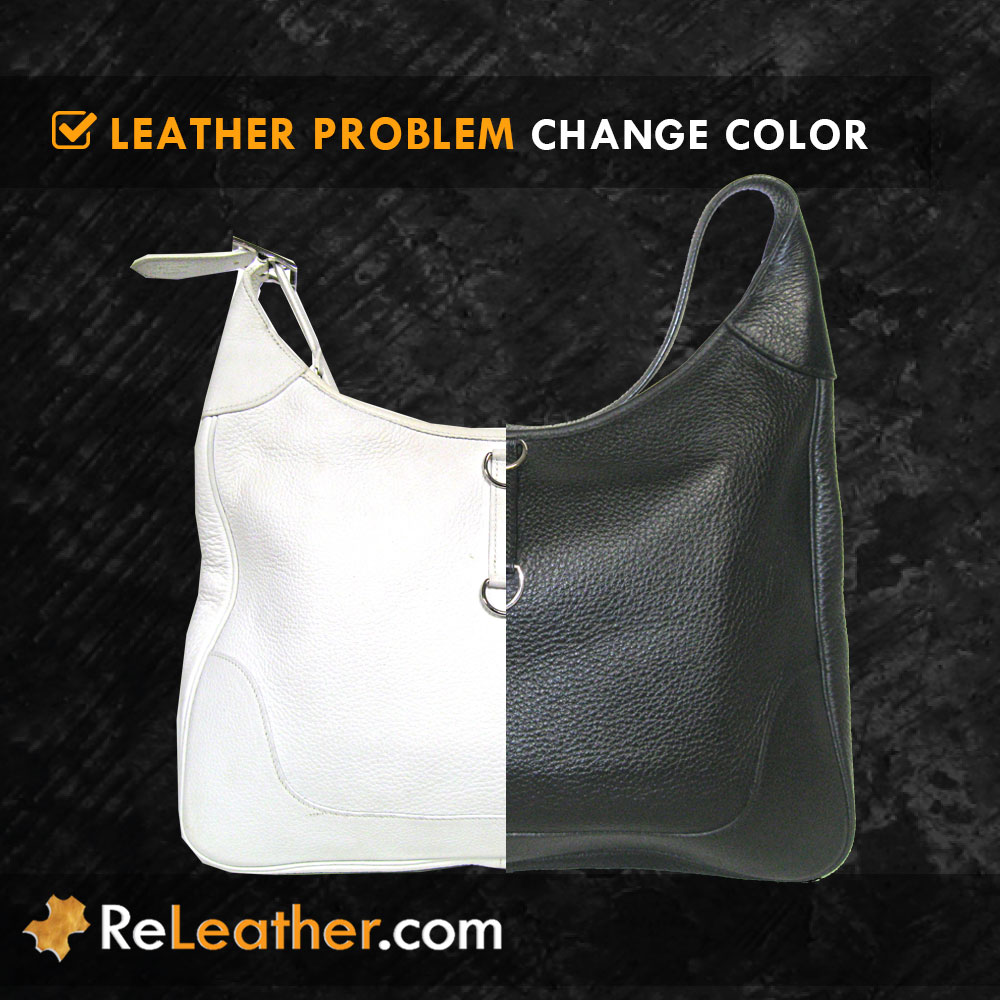 Change Color Dye Leather Handbag Purse Change Color Dye Leather Handbag Purse