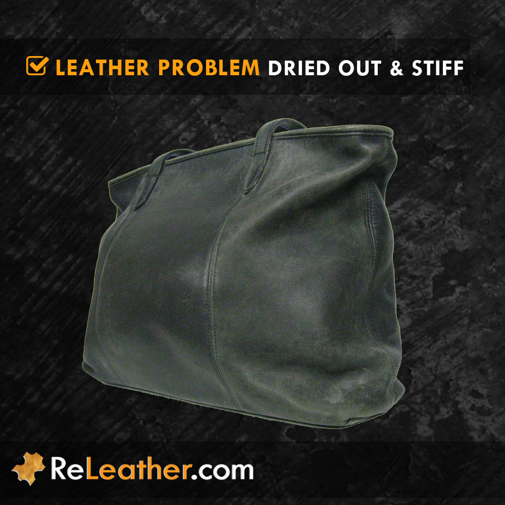 Dried Out Stiff Leather Handbag Purse Dried Out Stiff Leather Handbag Purse