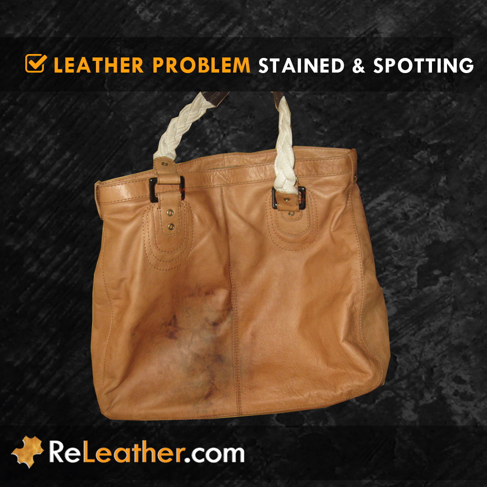 Stain Spot Leather Handbag Purse Stain Spot Leather Handbag Purse