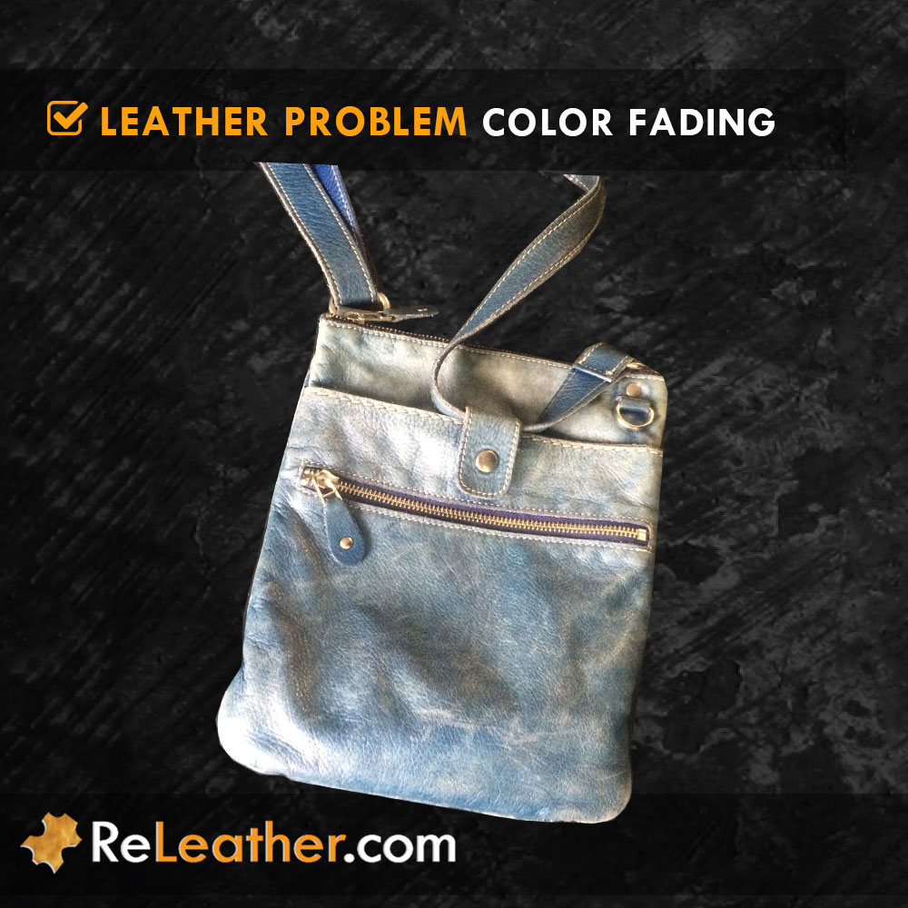 Sun Color Faded Leather Handbag Purse Sun Color Faded Leather Handbag Purse