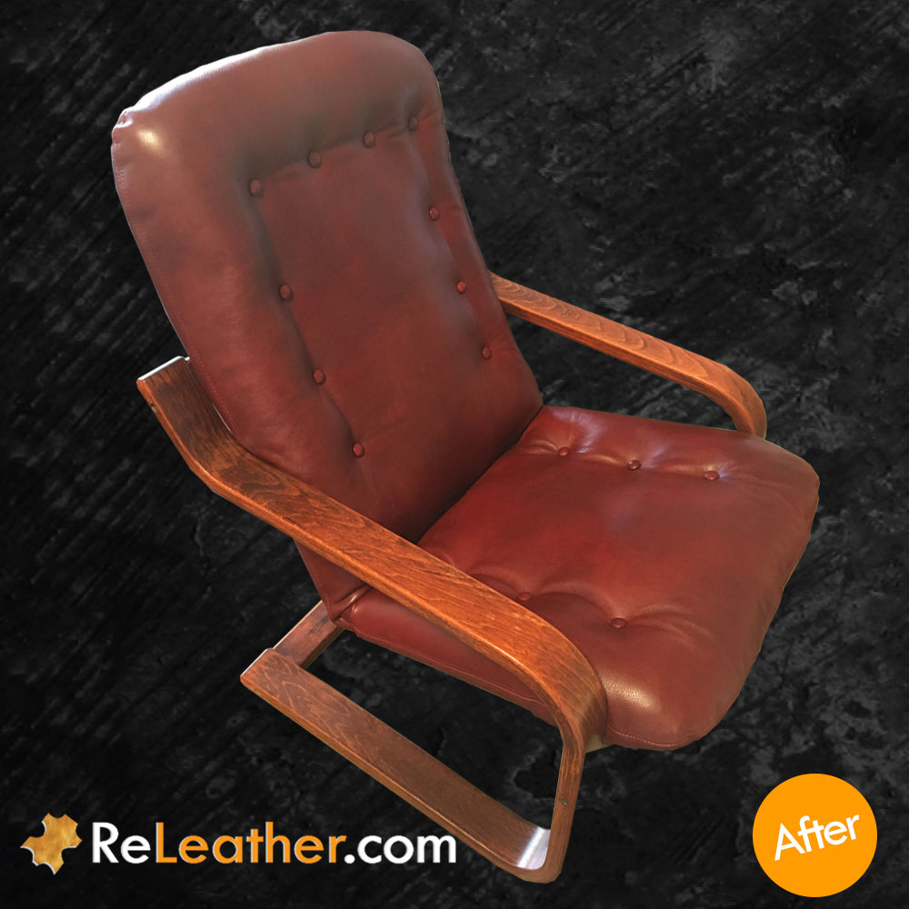 Fabric Designer Chair Recovered - After