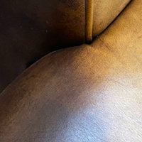 Aniline Leather Cleaning for uneven leather tone on couch