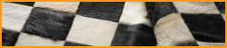 Zebra print hair-on-hide leather swatch from Exotic collection
