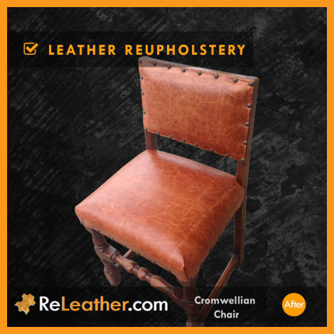 Leather Upholstery Cromwellian Chairs San Diego After Restoration Leather Upholstery Cromwellian Chairs San Diego After Restoration