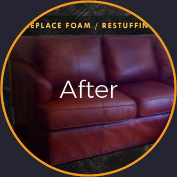 Restuffing Leather Couch Cushions and Foam Replacement