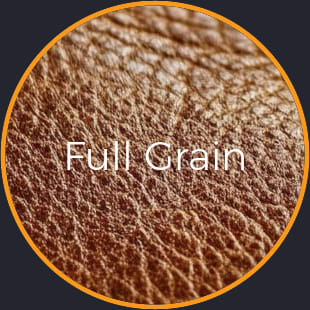 Full grain leather used in quality chairs Full grain leather used in quality chairs