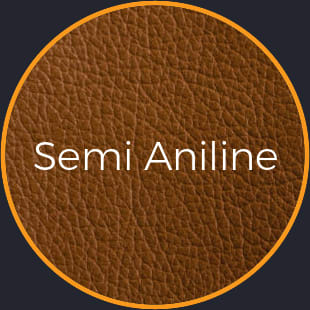 Semi aniline leather for high-end chair restoration Semi aniline leather for high-end chair restoration