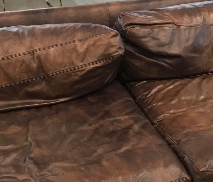 Saggy Cushions - Leather couch cushions sagging no support stuffing