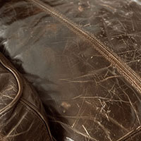 Leather Seat Cushion Replacement Fixes Ripped Torn Leather Couch Sofa Chair - Close Image
