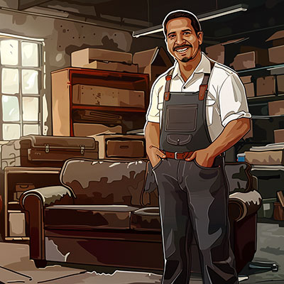 Restoration Hardware Leather Technician Cleaning and Repair Service Center Sharing Experience