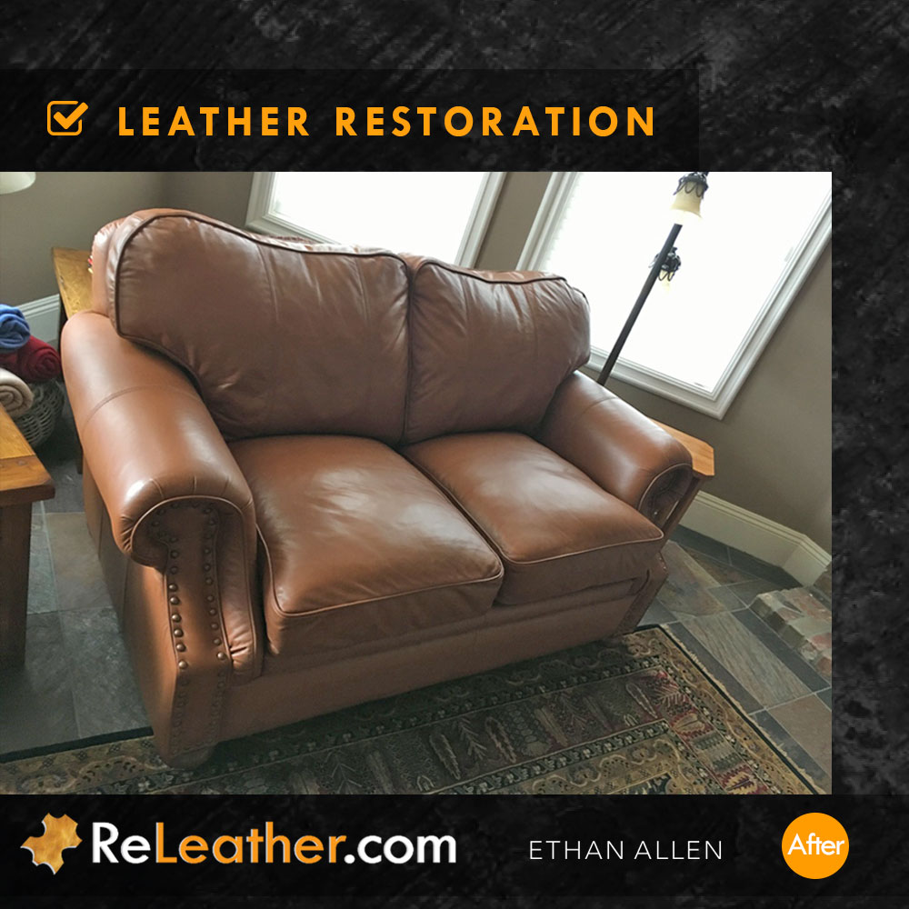 After Picture of Leather Restoration in San Diego