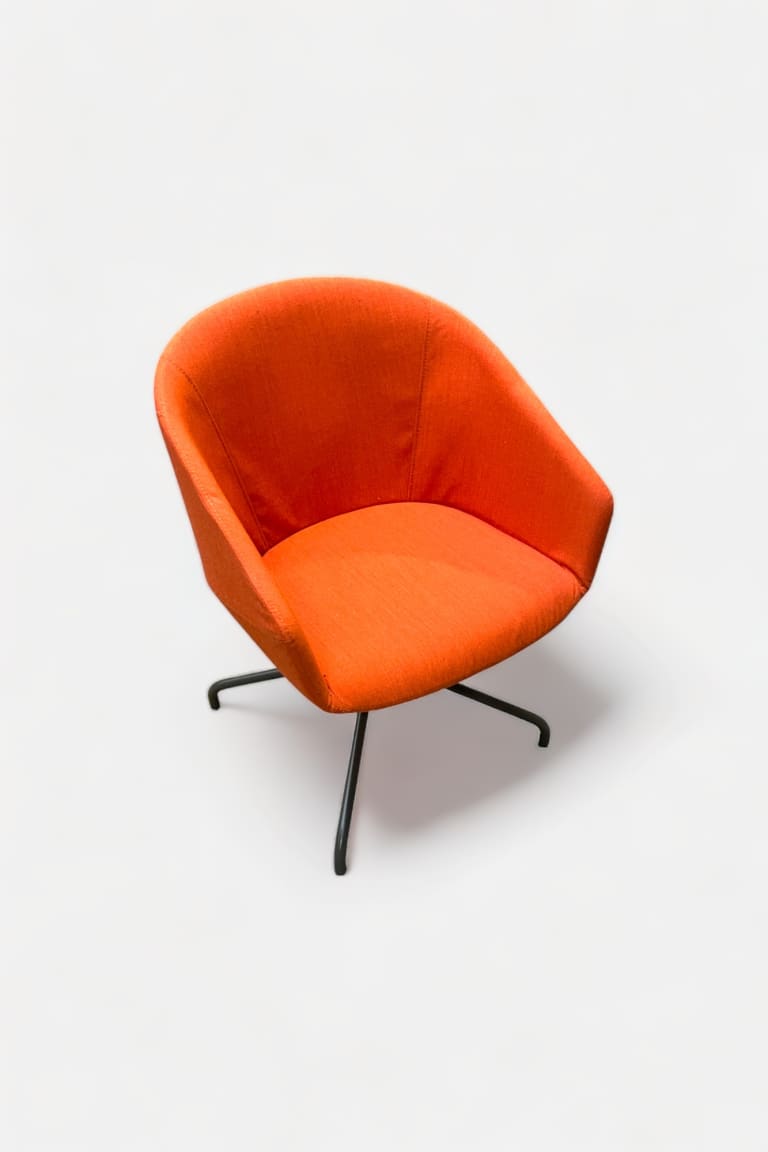 BEJOT Orange sofa/chair on black legs product image 1