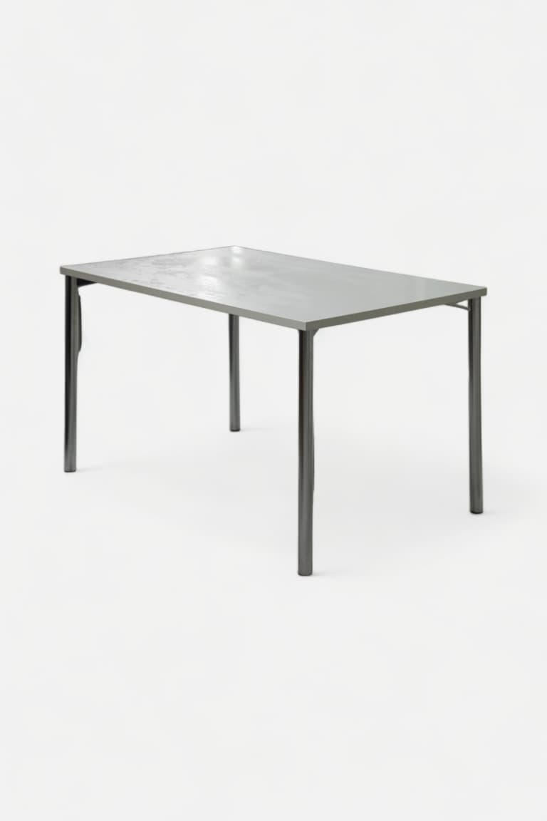 130cm Kusch+Co Table gris blanc avec structure chromée product image 1