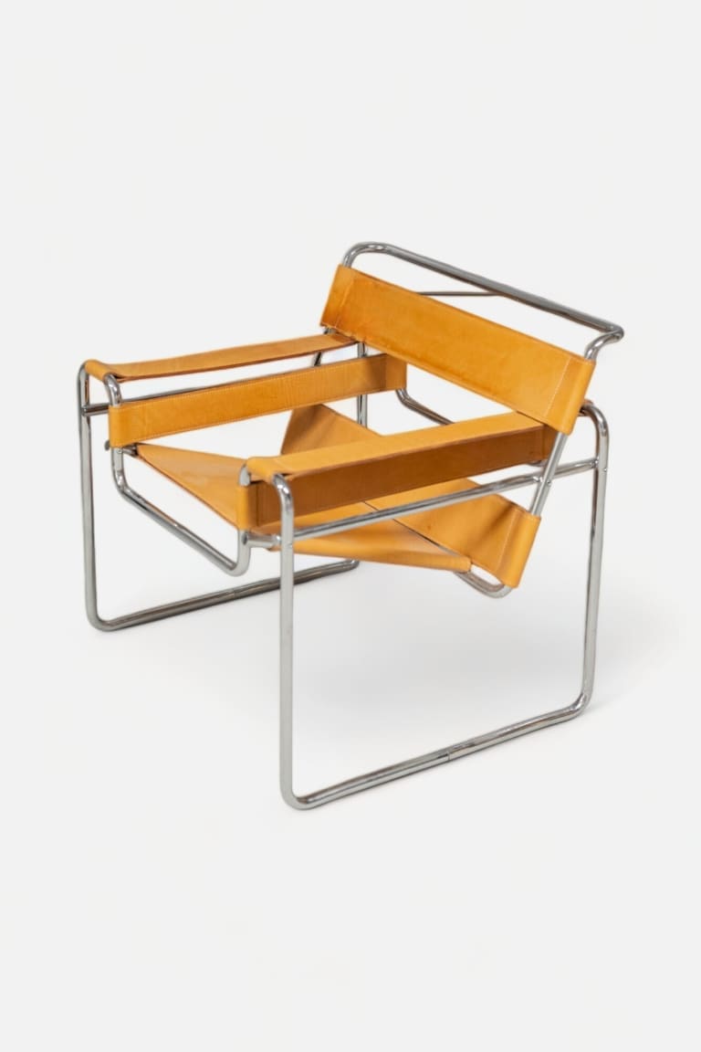 Wassily Design replica Camel Leather chair with metallic legs product image 1