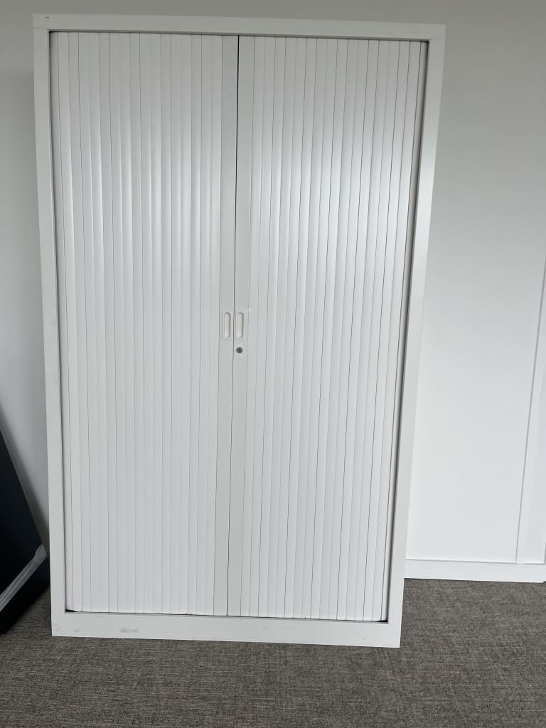 White cabinet with key locking system 198cm product image 1