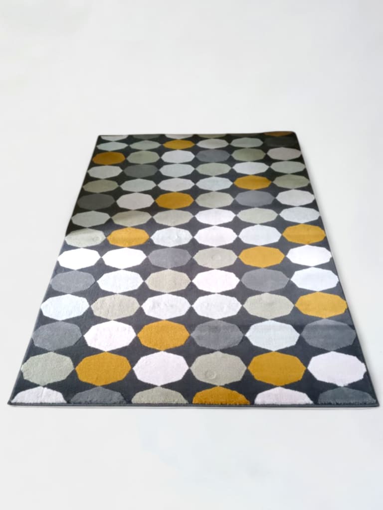 IKEA carpet grey and mustard product image 1