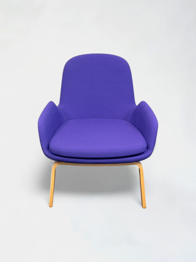 Main Line NORMANN purple low Armchair on Oak legs product image 1