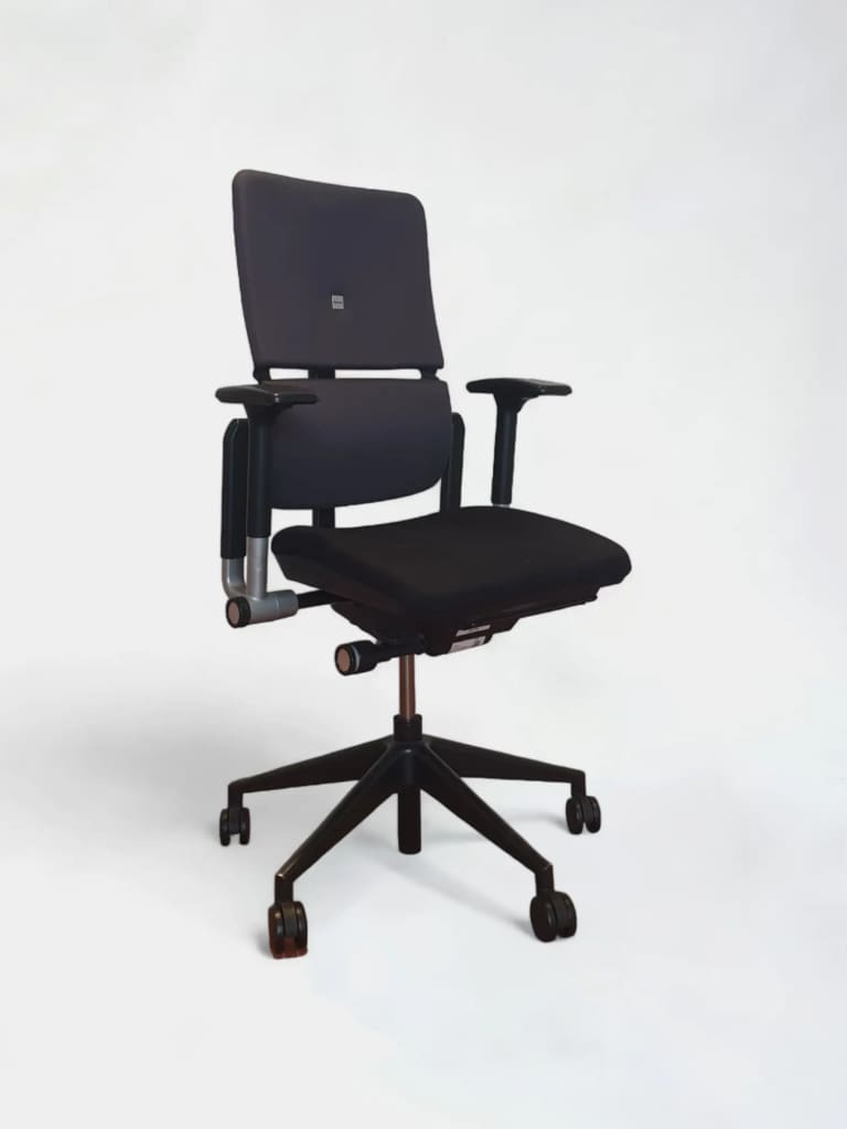 Steelcase Office Chair with Adjustable Armrests with worn and stained seating product image 1