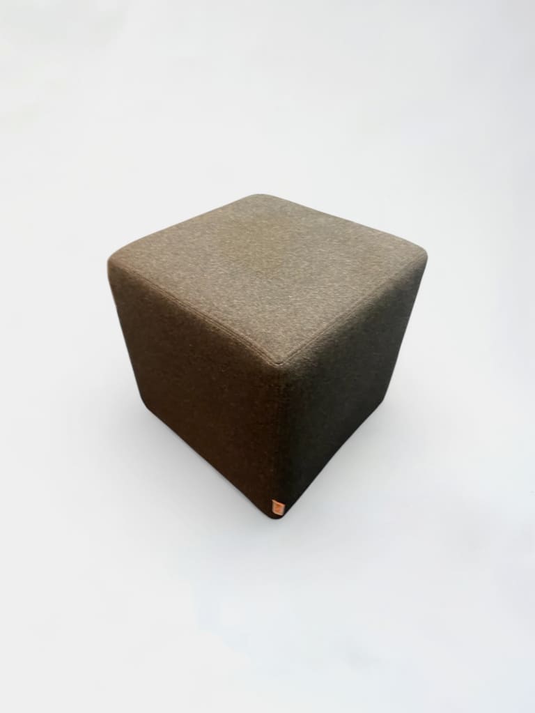 Nnof Dark Grey square pouf product image 1