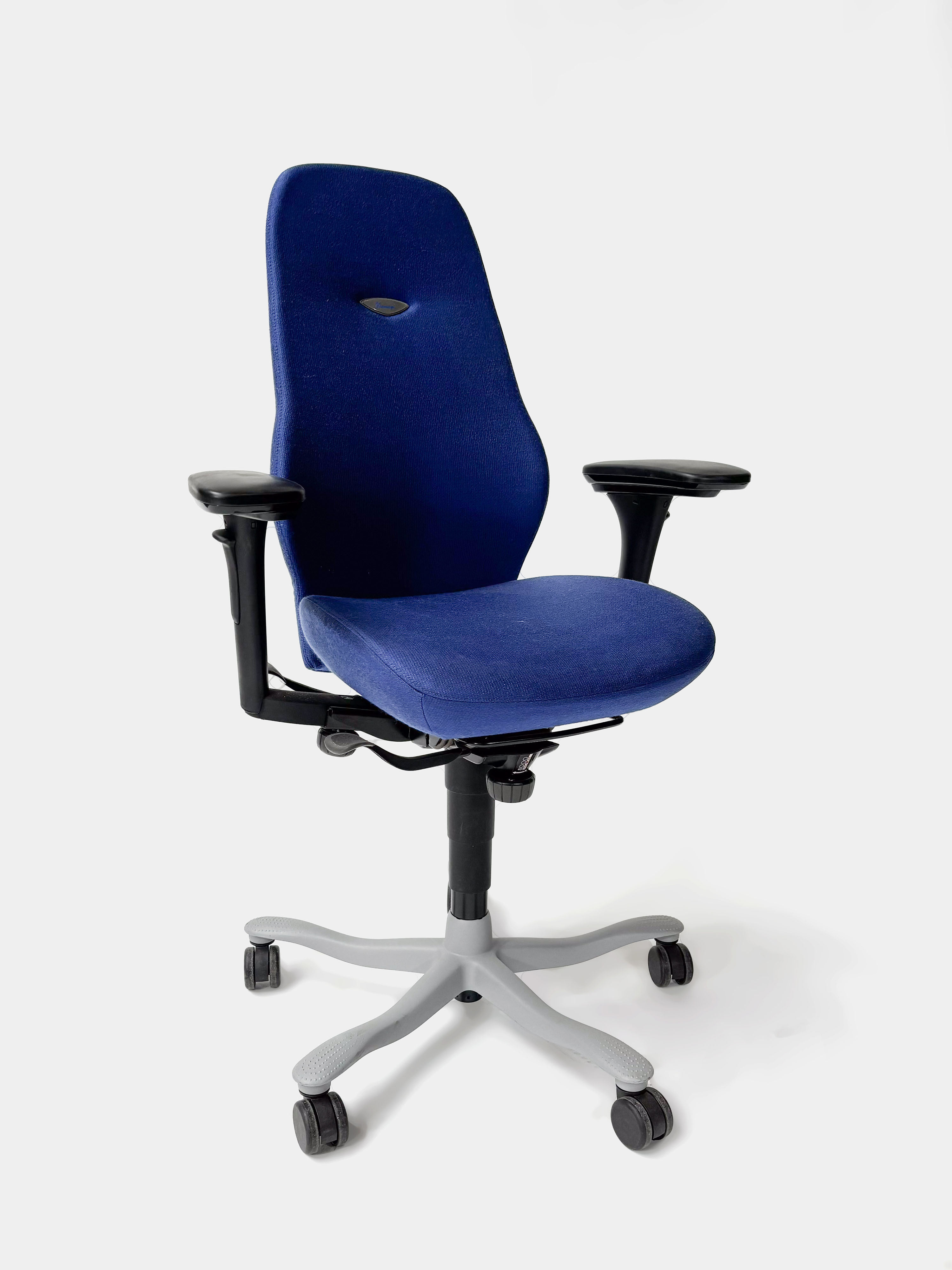 Relieve Furniture Kinnarps 8000 Ergonomic Navy Blue Fabric Office Chair