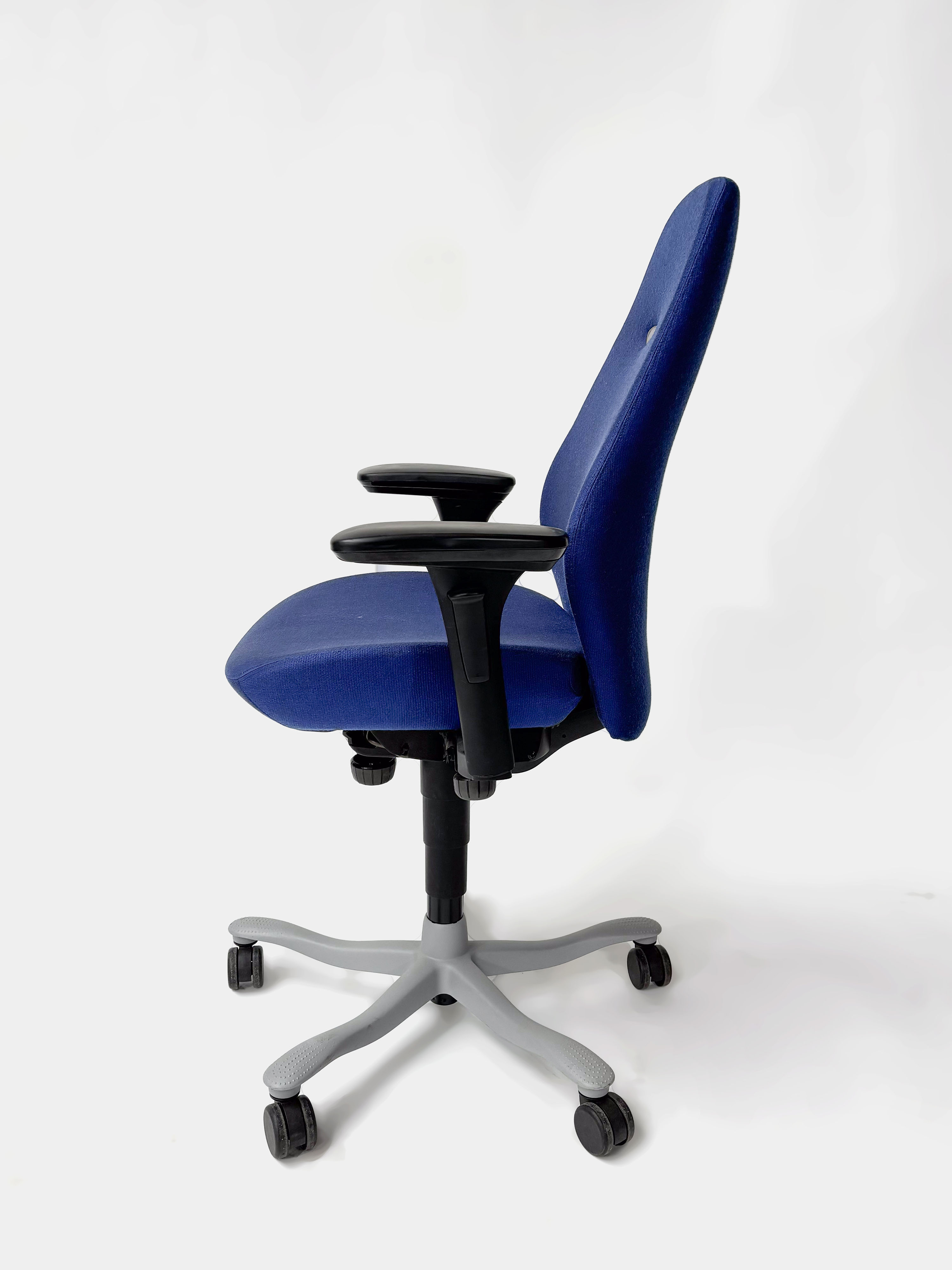 Kinnarps 8000 Ergonomic Navy Blue Fabric Office Chair Relieve Furniture