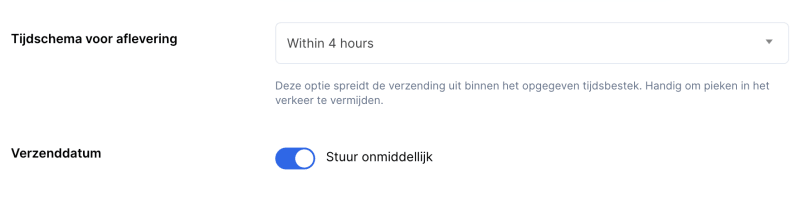 Verstuur nieuwsbrief per direct binnen vier uur