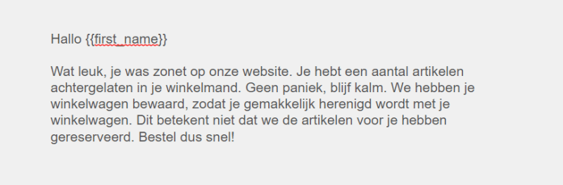 E-mailmarketing content e-commerce