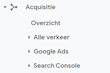 Google Analytics Search Console klantreis
