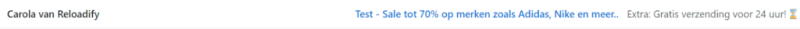 [Snippet en incentive email marketing