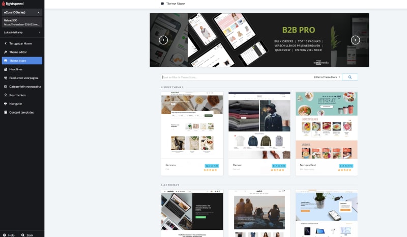 Lightspeed theme store
