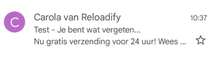 e-mailmarketing met snippet of pre-header