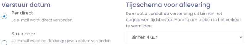 Verstuur nieuwsbrief per direct binnen vier uur